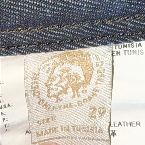 Diesel Viker Dark Wash Jeans SZ 29/32 distressed - Picture 14 of 14